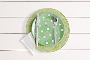 Bubble plate and cuttlery