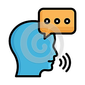 Bubble, speaking Vector Icon which can easily modify or edit