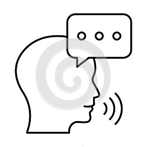 Bubble, speaking Vector Icon which can easily modify or edit