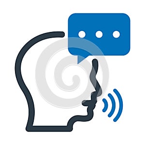 Bubble, speaking Vector Icon which can easily modify or edit