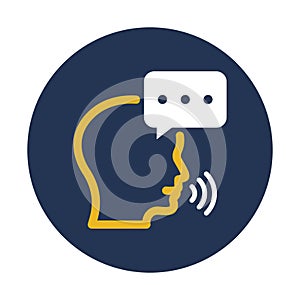 Bubble, speaking Vector Icon which can easily modify or edit