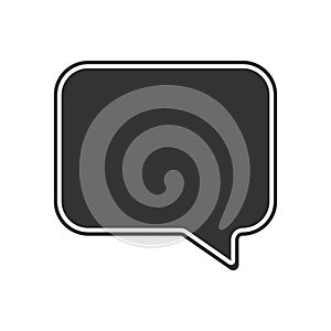 Bubble speech cloud vector communication icon comic message. Cartoon illustration speech cloud talk symbol. Bubble chat sign