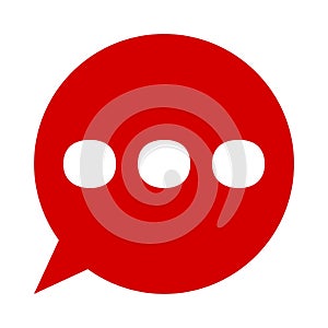 Bubble speech Ellipsis