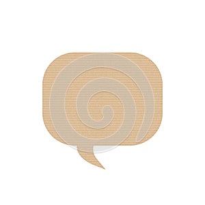 Bubble speech is in the shape of square.