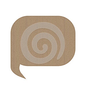 Bubble speech is in the shape of a square.