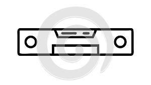Bubble spirit level tool vector, construction and precision. vector design Generative AI