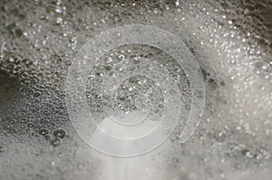 Bubble on surface of boiling water when preparing meal