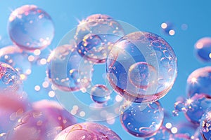 Bubble symphony: vibrant bubblescape
