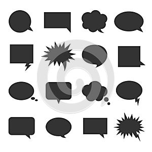 Bubble talk icon set