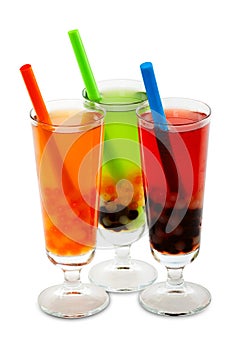 Bubble tea with clipping path