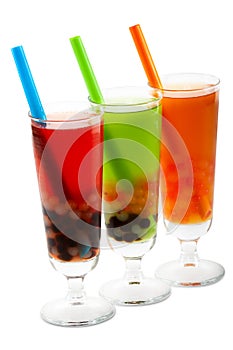 Bubble tea with clipping path