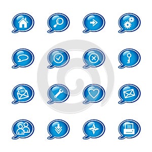 Bubble web icons