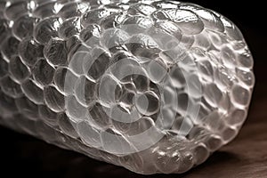 Bubble Wrap Texture, Close Up. Generative AI