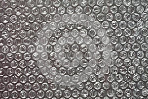 Bubble wrap texture on grey