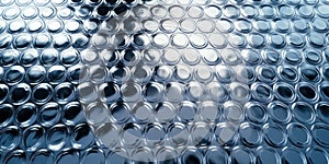 Bubble wrap texture with reflective highlights.