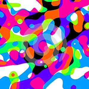Bubbled Colors Abstract.
