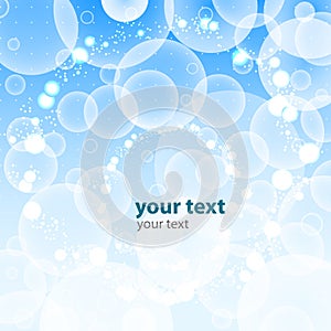 Bubbles Abstract Background Vector