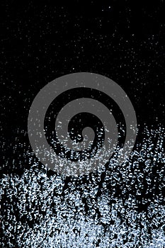 Bubbles against a black background