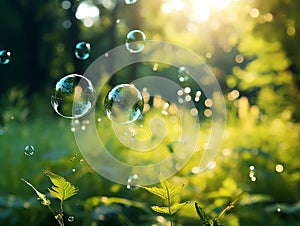 bubbles background