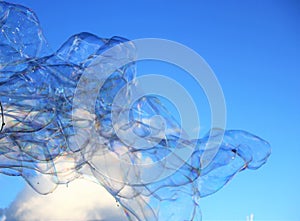 Bubbles bubble background modern simple abstract design with copyspace