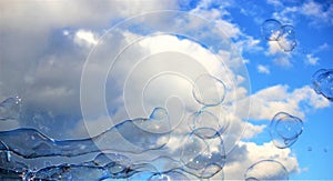 Bubbles bubble background modern simple abstract design with copyspace