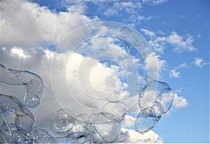 Bubbles bubble background modern simple abstract design with copyspace