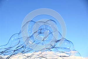 Bubbles bubble background modern simple abstract design with copyspace