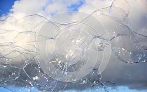 Bubbles bubble background modern simple abstract design with copyspace