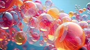 Bubbles design clours mix beautiful