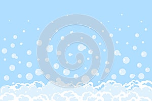 Bubbles fizz background Soap and foam Suds