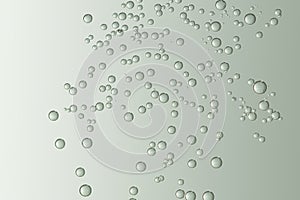 Bubbles flows over a color gradient pattern
