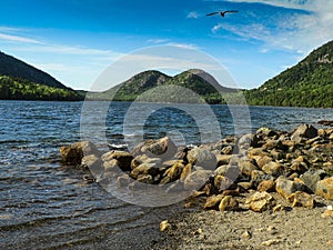 The Bubbles and Jordan Pond, Acadia National Park, Maine