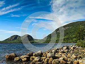 The Bubbles and Jordan Pond, Acadia National Park, Maine