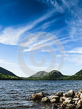 The Bubbles and Jordan Pond, Acadia National Park, Maine