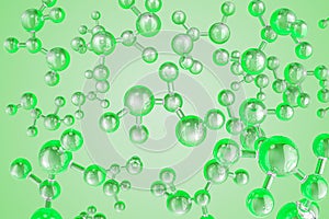 Bubbles molecules antioxidant of liquid bubble, 3D