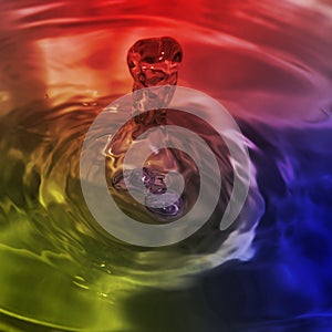 Bubbles Motion in Colored Water