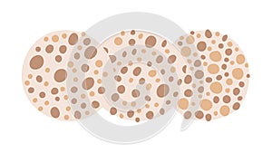 Bubbles Organic Pattern Illustration, vector design Generative AI