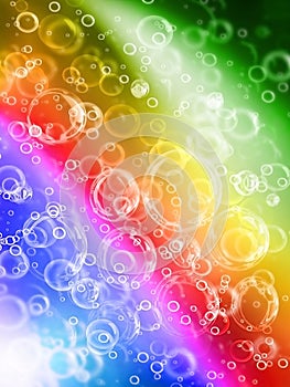 Bubbles on rainbow