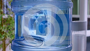 Bubbles Rising through the Tank of an Office Water Cooler