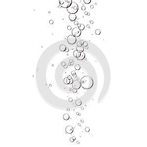 Bubbles or serum on white