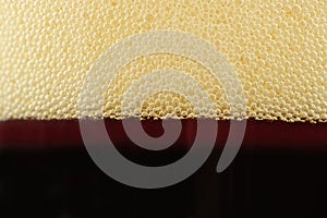Bubbles on Top of Fizzy Soft Drink