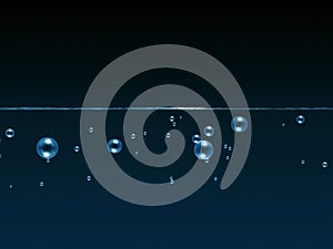 Bubbles under water