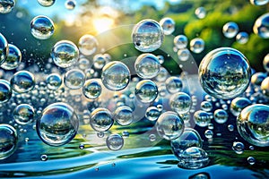 Bubbles in Water photo