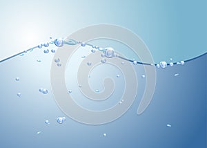 Bubbles water wave sea ocean
