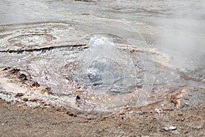 Bubbling Hot Spring in Yellowstorne