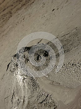 Bubbling mud photo