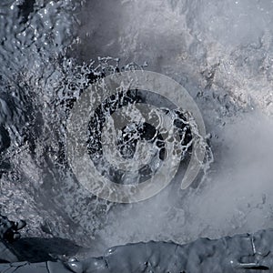 Bubbling mud photo