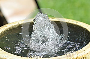 Bubbling water fountain