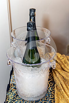 Bubbly adult beverage served to order