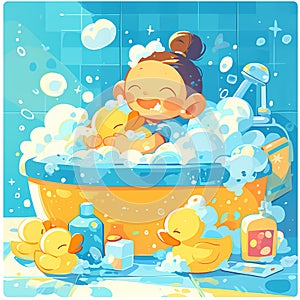 Bubbly Bath Time Fun